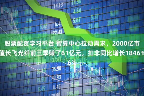 股票配资学习平台 智算中心拉动需求,2000亿市值长飞光纤前三季赚了61亿元,扣非同比增长1846%